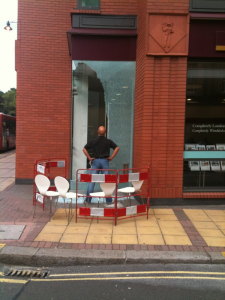 Broken Toughened Glass Shop Front