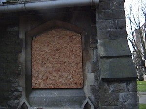 Boarding can also be shaped to fit any window.