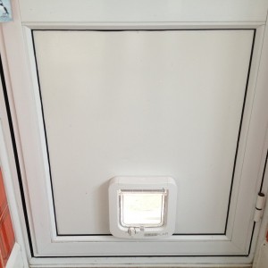 Microchip Cat-Flap in Door Panel