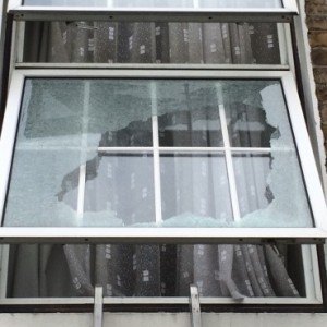 Broken Toughened Glass Unit